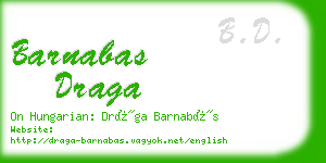 barnabas draga business card